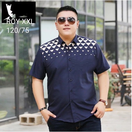 Baju BIG SIZE 6XL 5XL 4XL 3XL 2XL Kemeja JUMBO Pria Kemeja BIG SIZE