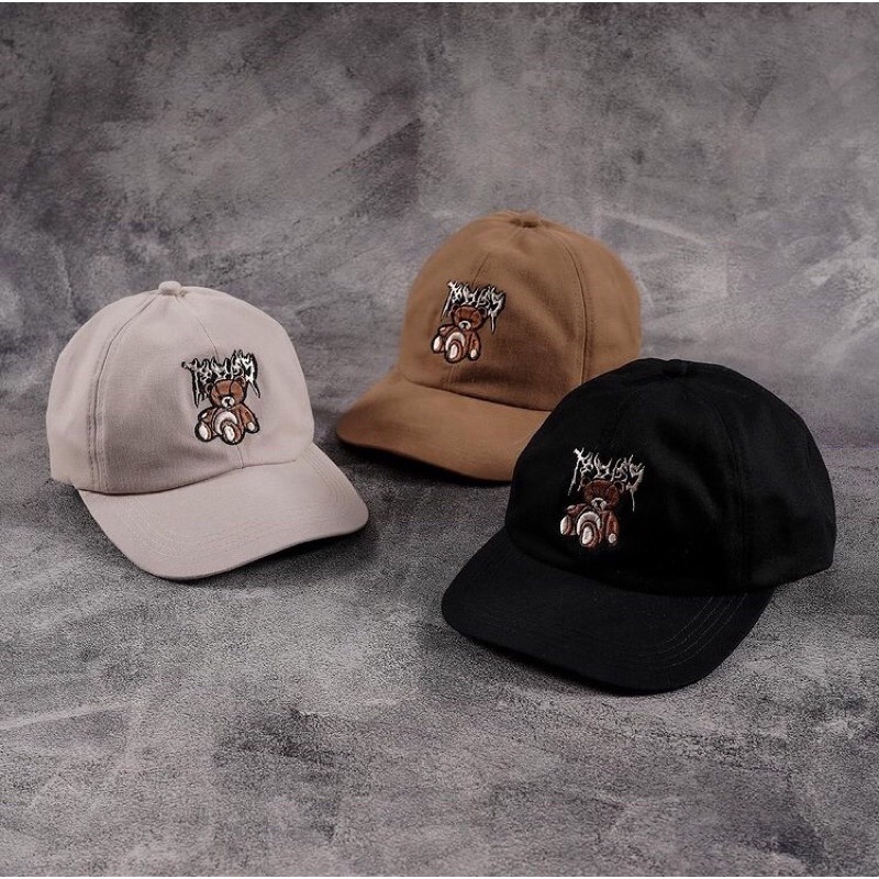 Topi distro motif bear