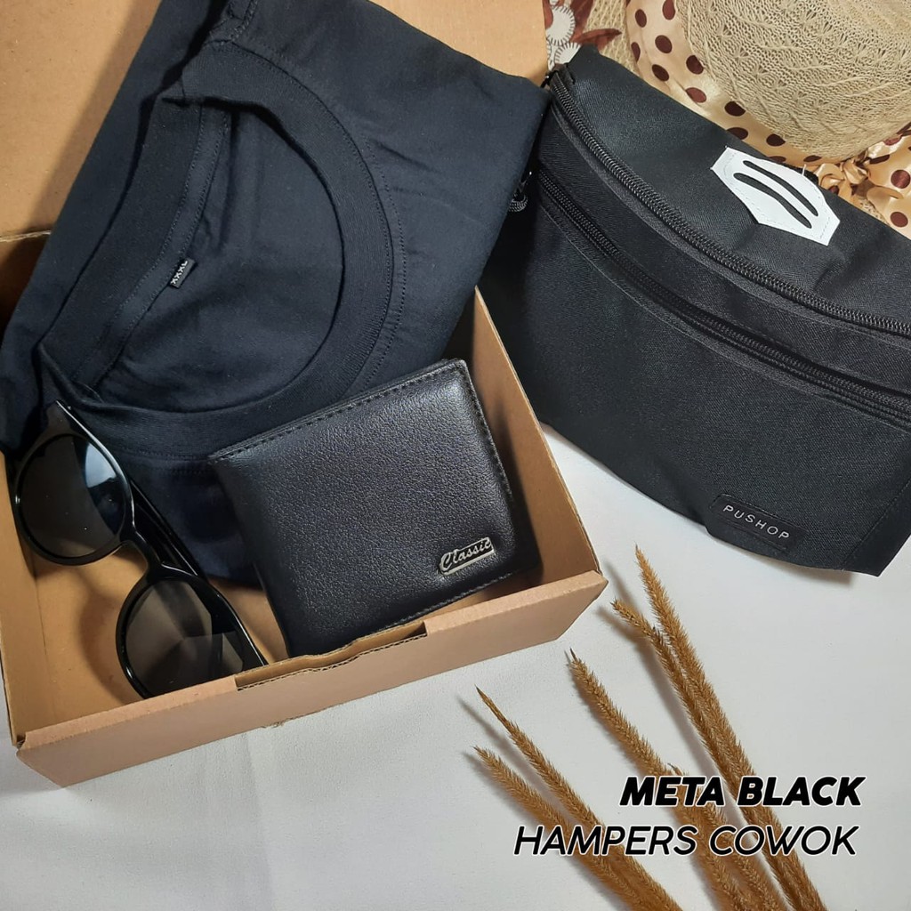 

Hampers Box Termurah / Gift Box / Kado Ulang Tahun Cowok, Pacar Gebetan Meta Black