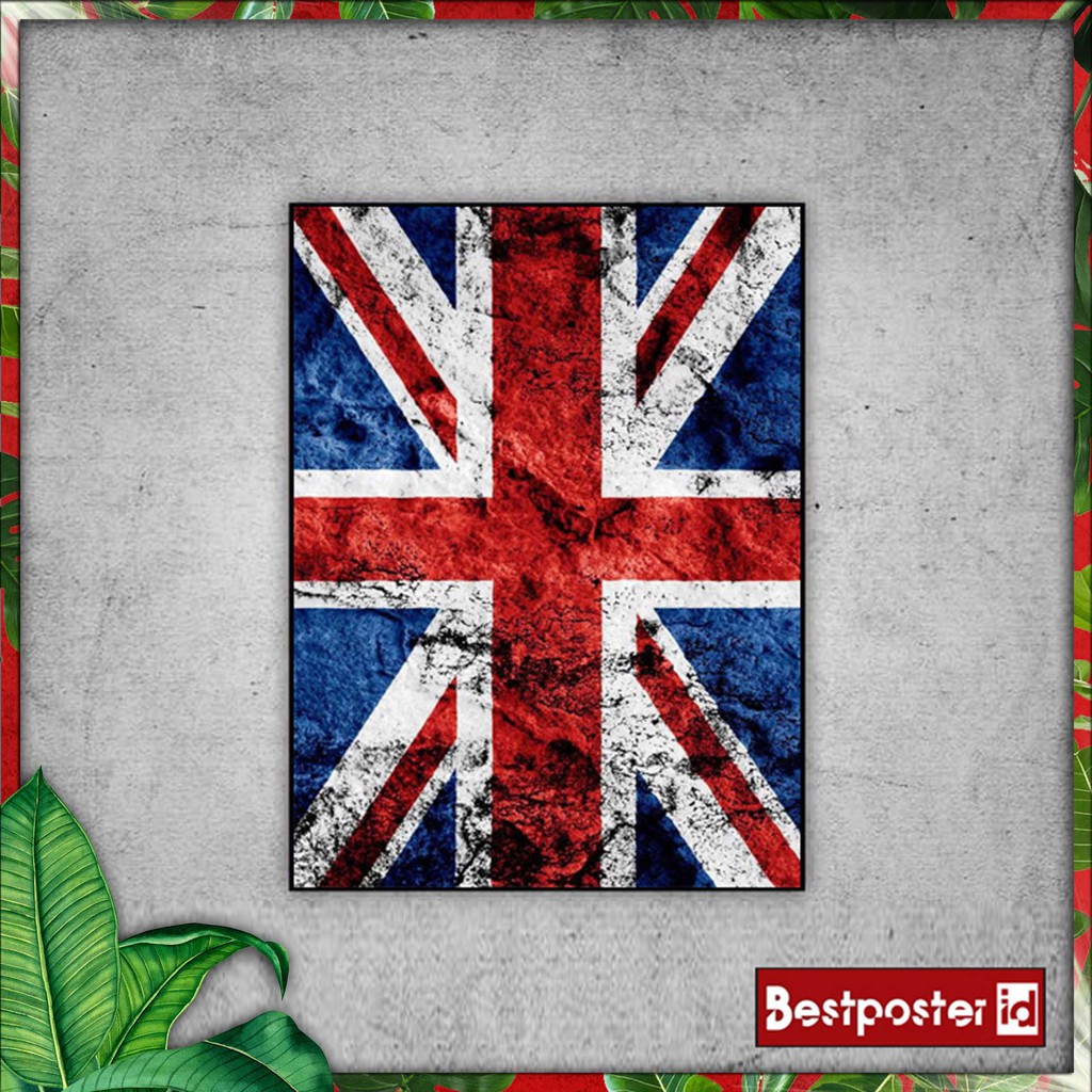 Poster Dinding BENDERA INGGRIS ENGLISH FLAG Hiasan Dinding – Walldecor 003