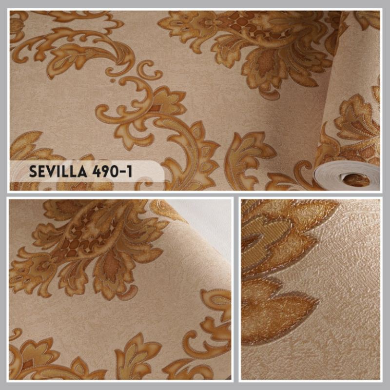 Wallpaper Vinyl Import Korea SEVILLA 490 SERIES (Bonus Lem utk pemesanan 8 roll)