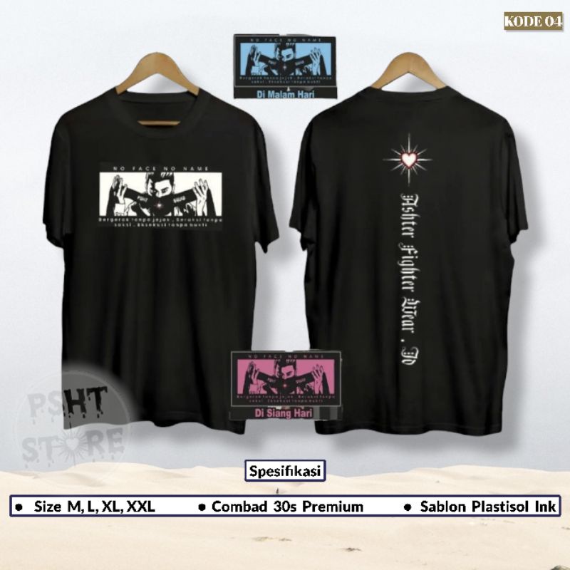 (KODE 04) Kaos 3 dimensi fighter wear