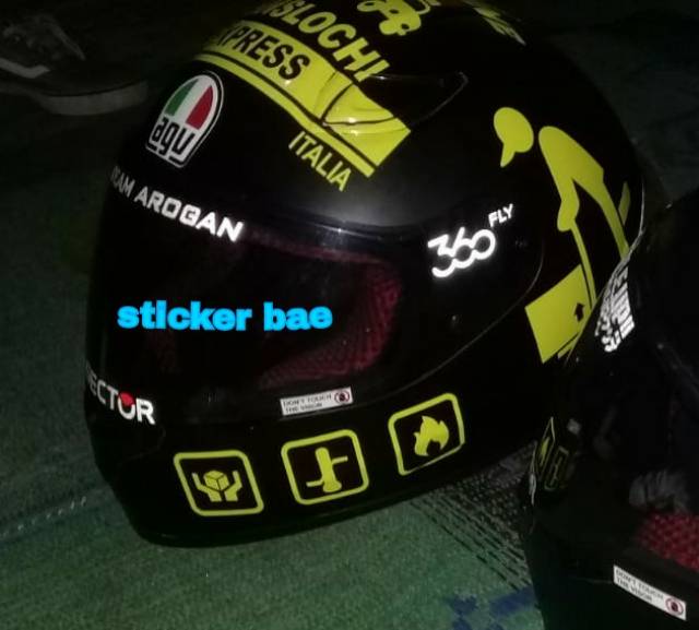 STICKER HELM IANNONE FULL SET CUTTING MURAH