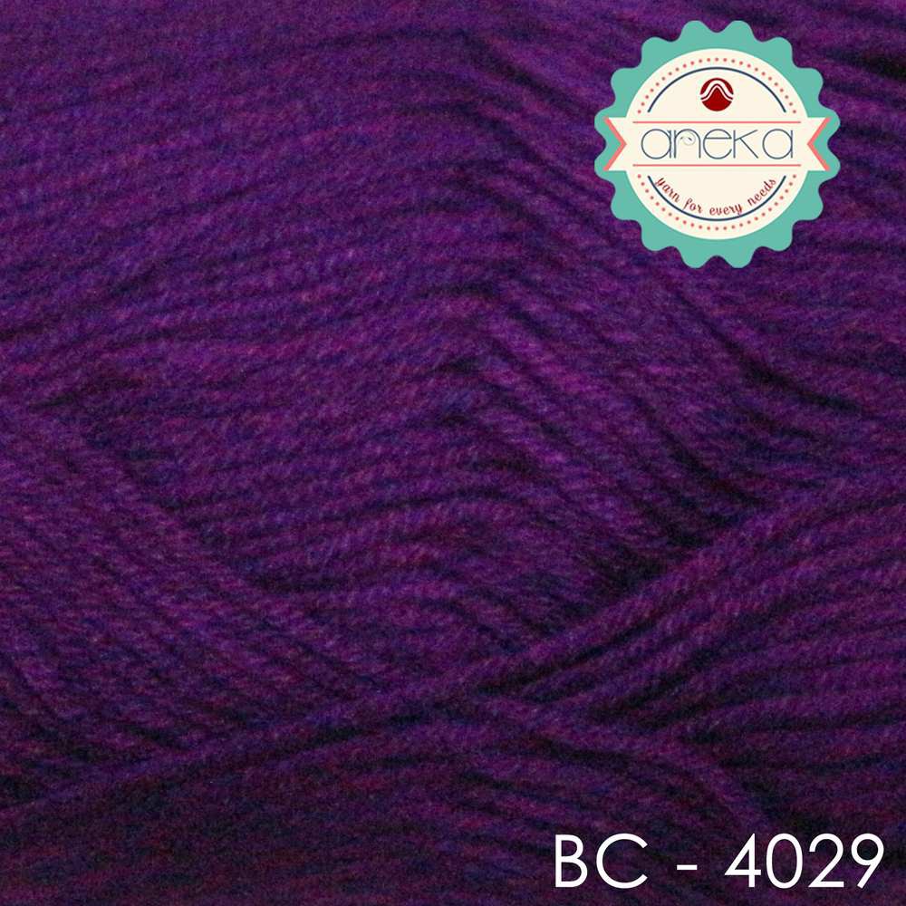 Benang Rajut Katun Bambu / Bamboo Cotton Yarn 1 - 4029 Ungu