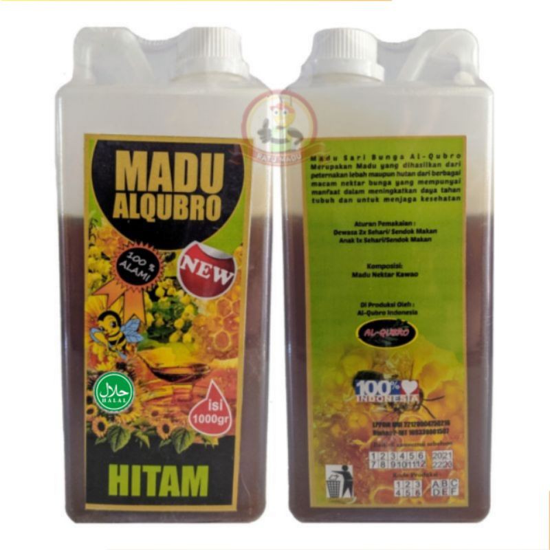

Madu Murni Al Qubro - Madu Hitam 1 Kg