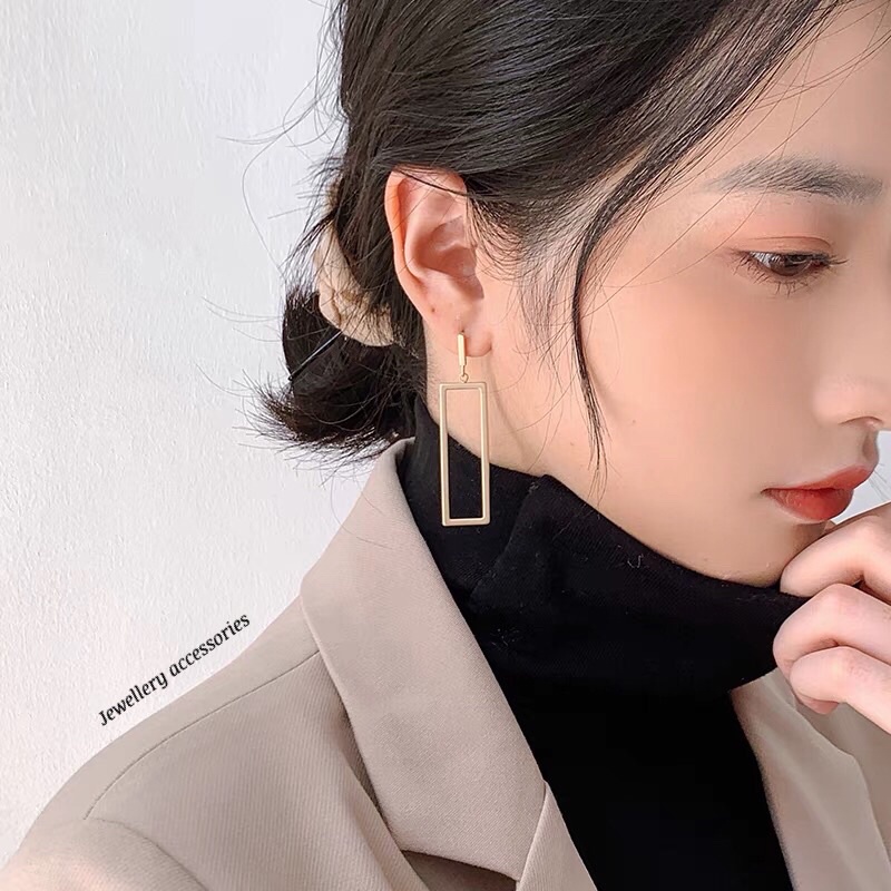 Anting Titanium Trending Gold Fashion Korea Elegan Style Premium