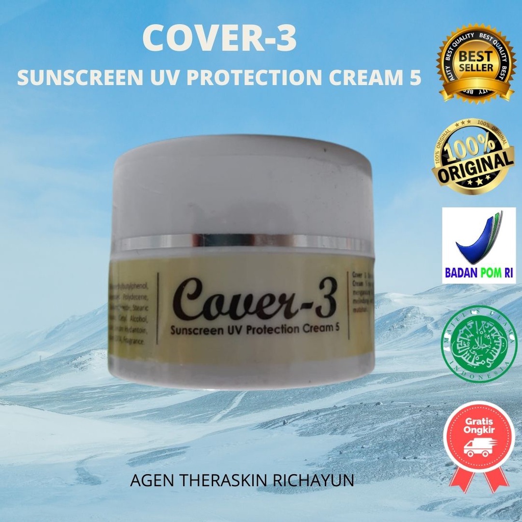 cover-3 sunscreen uv protection cream 5 MF (Matte Finish) spf 50