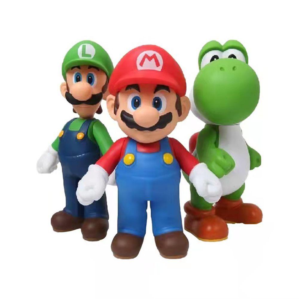 [Elegan] Super Mario Set Super Mario Figure Anak Mario Game Series Dekorasi Rumah Ornamen Mainan Model PVC