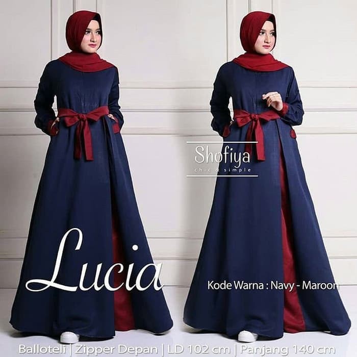  Baju  Wanita Baju  Pakaian Wanita Gamis  Maxi Lucia Dress 