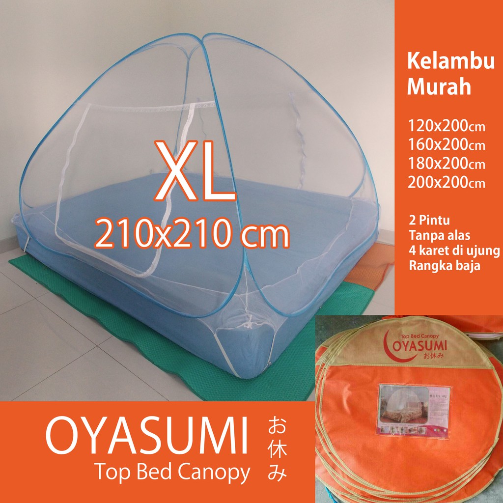 Kelambu Lipat 200x200 180x200 210x210 Oyasumi Kelambu Tidur Kelambu Tenda