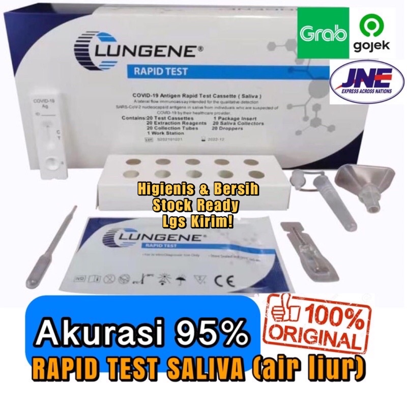 TERMURAH Saliva Lungene covid test antigen dengan air liur lebih akurat