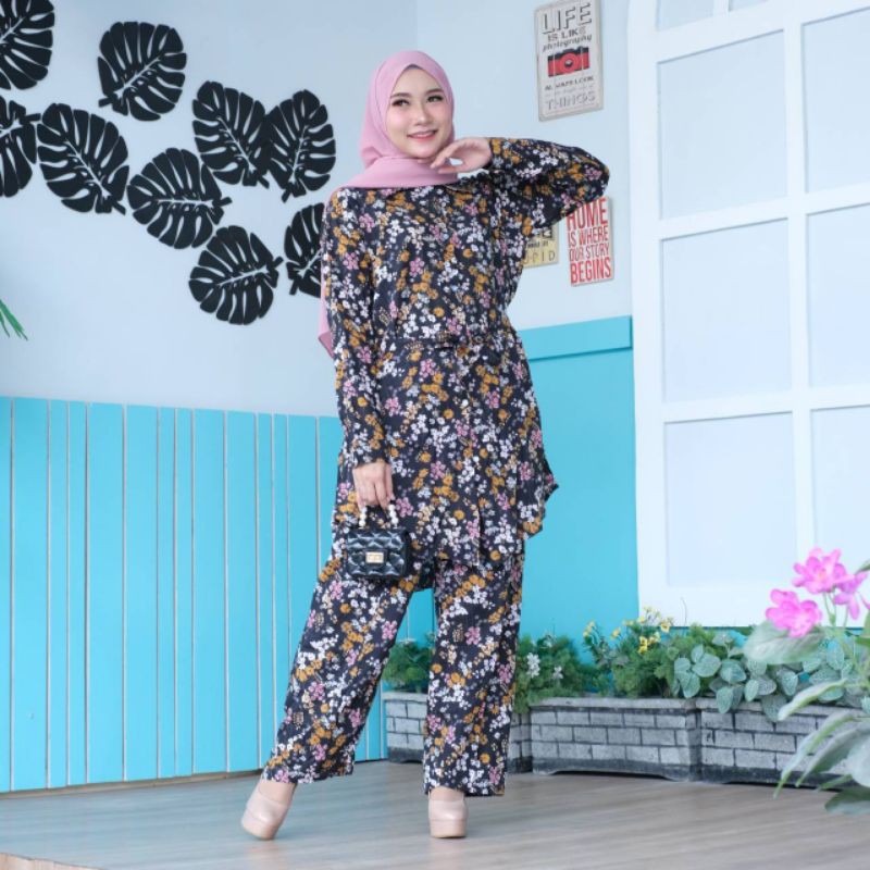 VISCOSE TUNIC SET - tunic syari - tunic set - dayli viscose - tunic murah