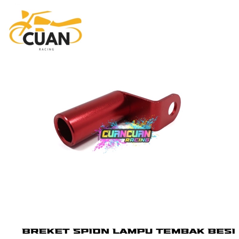 Breket Spion Dudukan Lampu Tembak Pasang di Spion Motor untuk Holder Lampu tambahan