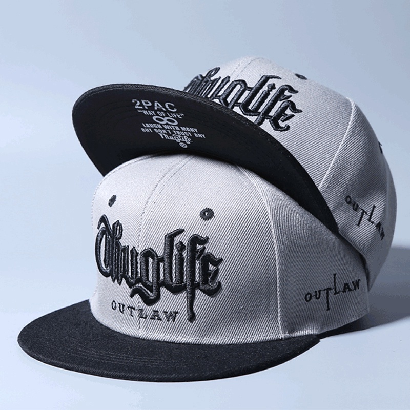 2pac Topi Snapback Motif Bordir Kaktus Gaya Hip Hop Untuk Pria