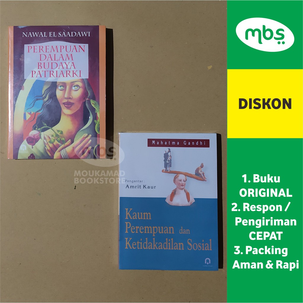 

PAKET BUKU PEREMPUAN DALAM BUDAYA PATRIARKI & KAUM PEREMPUAN DAN KETIDAKADILAN SOSIAL