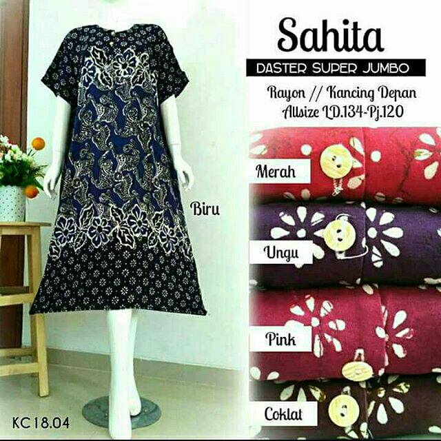 Batik Daster jumbo sahita, grosir daster