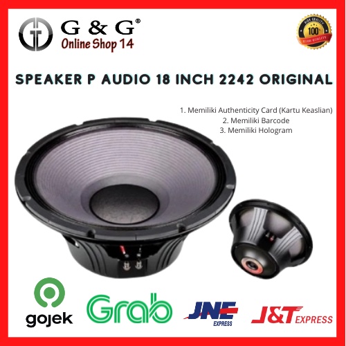 Speaker P Audio ORIGINAL - Speaker P Audio 18 inch 2242 - Subwoofer 18 inch P Audio Original - Speaker Lapangan 18 inch