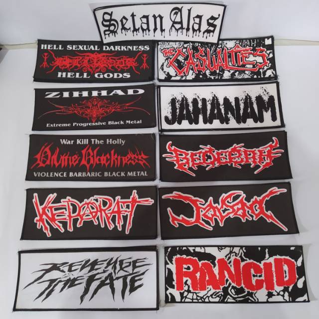 Emblem patch Emblem Besar Emblem punggung Emblem Metal Emblem Punk