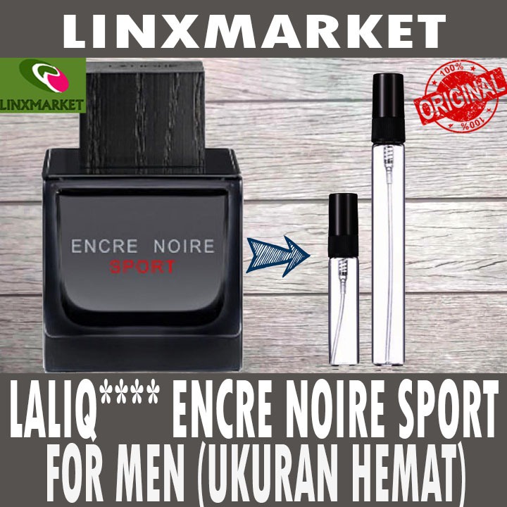 ORIGINAL LALIQUE ENCRE NOIRE SPORT FOR MEN  - UKURAN HEMAT -