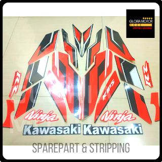 Striping List Body Ninja RR New SE Spesial Edition 2015 Hitam Orange Oren