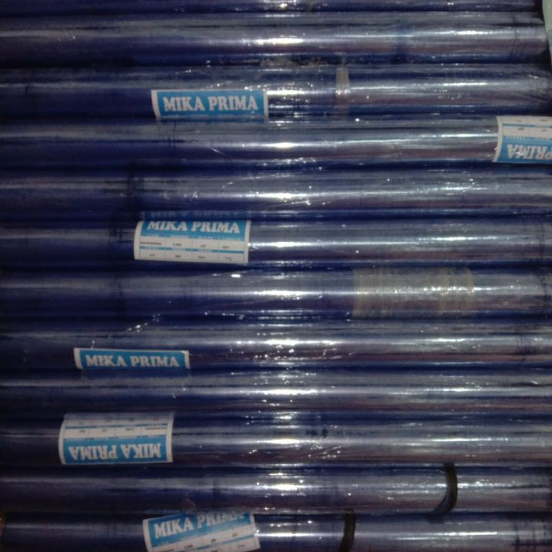 plastik mika bening lentur roll panjang 35m Lebar 1,37m Tebal 0.15mm