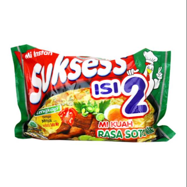 

MIE SUKSES Isi 2 Soto Ayam Bawang Kari Ayam 111 gram - Mi Instan