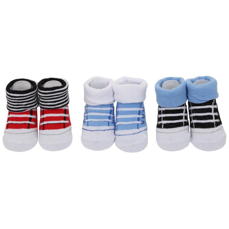 [JUALSEMUA18] 3 Pasang Kaos Kaki Gift Set Bayi / Baby Socks Gift Set 3 Pairs KK01