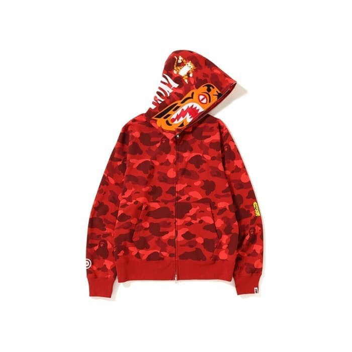 Bape Color Camo Tiger Full Zip Hoodie - 100% Original A Bathing Ape - L