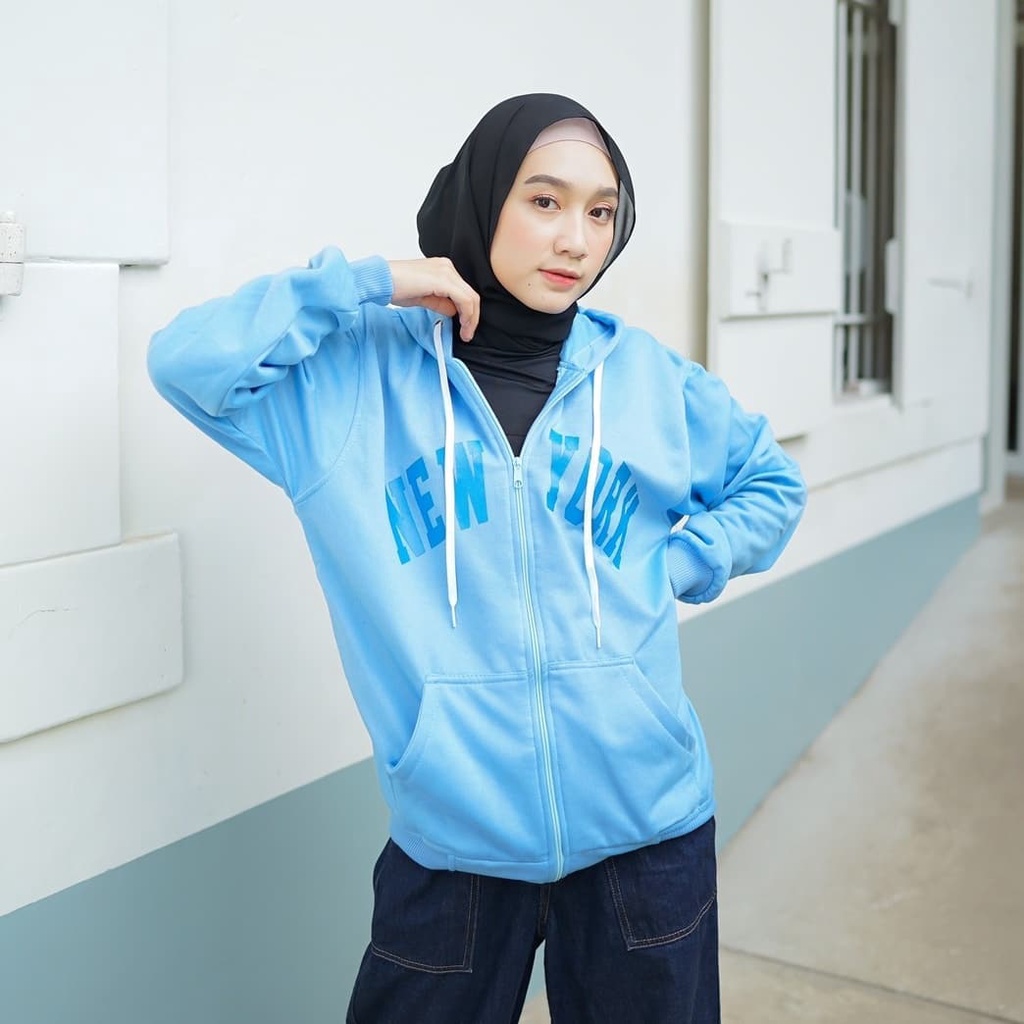 MVP - New York Zipper - Jaket Hoodie Unisex Terbaru