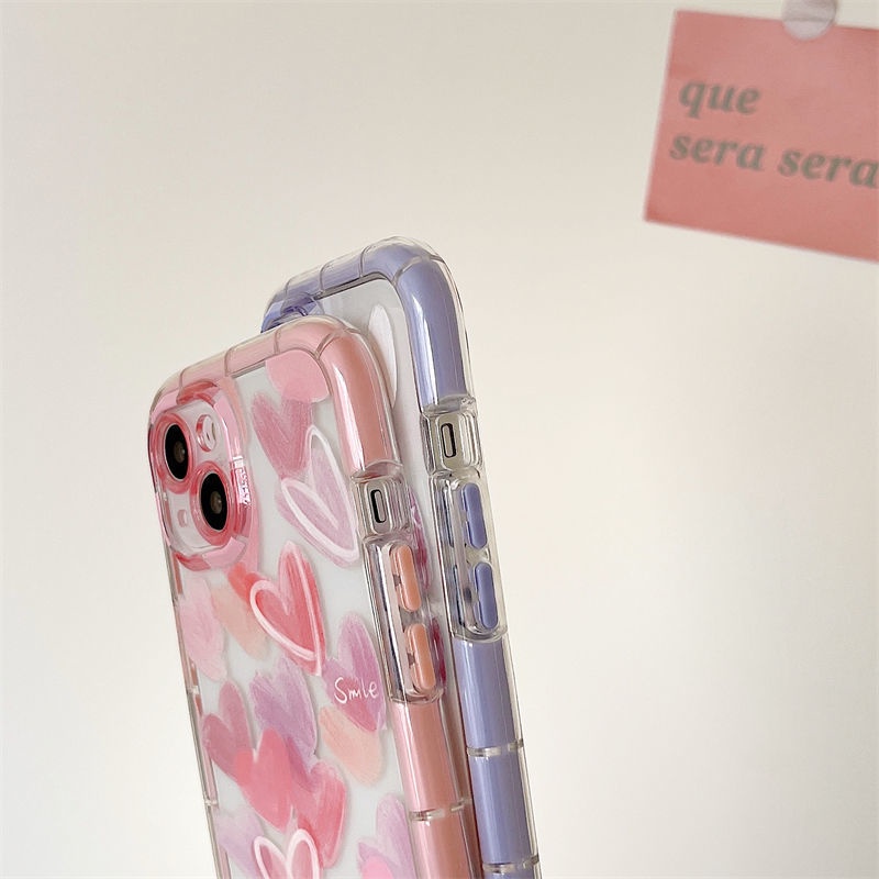 Case Handphone Motif Sketsa Hati Untuk IPhone 12 13 11 Pro Max X Xs Max Xr 5545