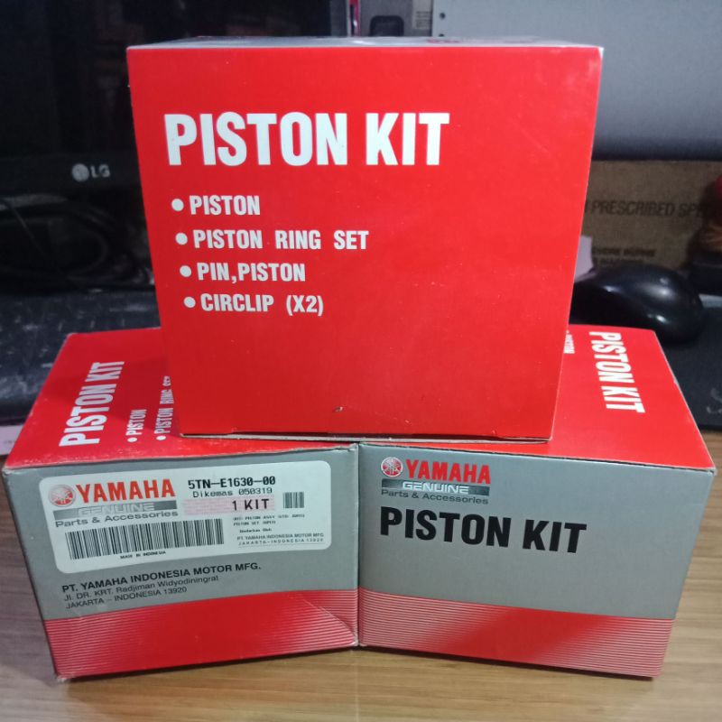 PISTON RING SEHER KIT 5TN JUPITER Z VEGA R NEW OS SIZE STANDAR 50 100 ORIGINAL ORI ASLI YAMAHA YGP-3