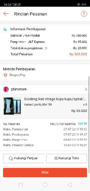 Gordeng/hordeng/gordyn Jendela Minimalis  Ikat Vitrage Voil Putih Transfaran