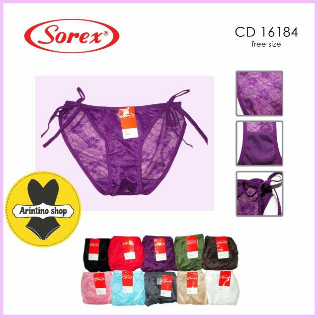 Cd Wanita  Sorex 16184 Tali  Samping  Transparan Celana  