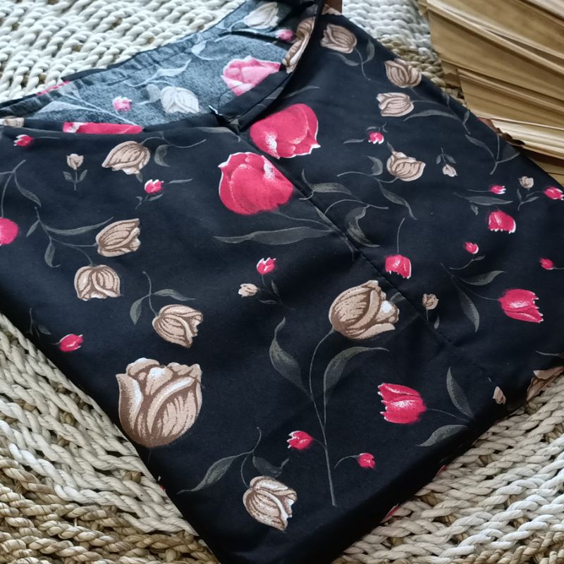 GAMIS KATUN JUMBO JEPANG MOTIF SUNRISE RASTI ETNIK RETRO POLKADOT VINTAGE MAYUNG BUSUI GAMIS SUNRISE-M-13