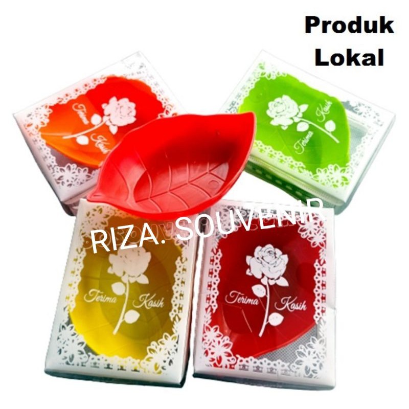 souvenir mangkok daun kemas mika