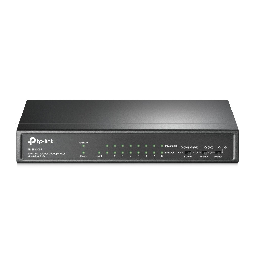 TP-Link Switch TL-SF1009P 9Port 10-100Mbps Switch with 8port PoE+