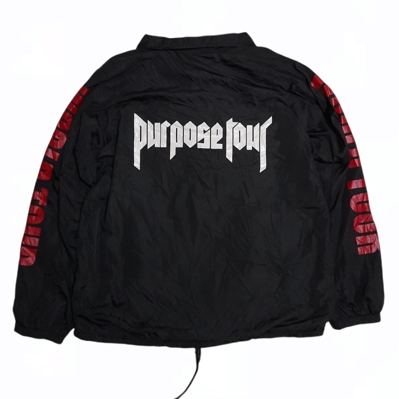 COACH JACKET JUSTIN BIEBER PURPOSE TOUR SIZE L