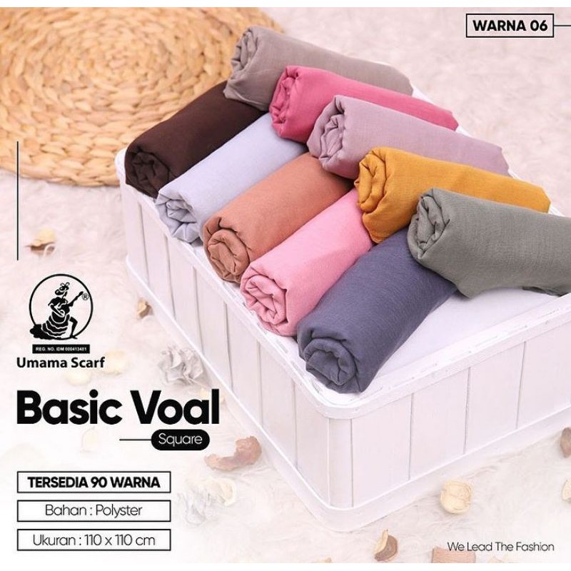 BASIC VOAL SEGI EMPAT/ORI UMAMA/hijab segi empat sekolah voal umama