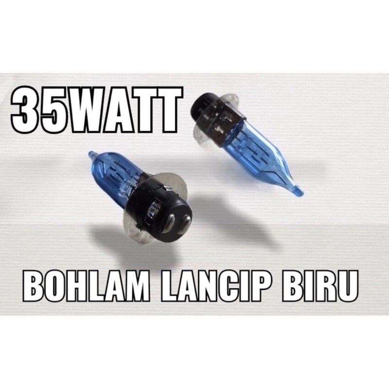 Lampu depan motor xenon lancip bulat 35watt bebek matic terang