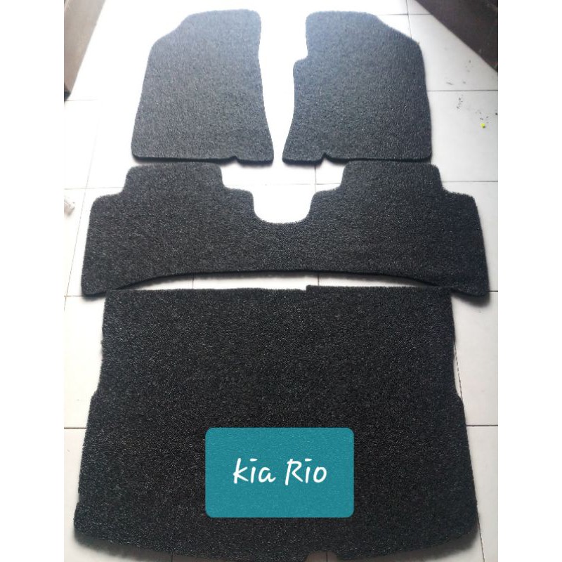 karpet mobil kia rio full bagasi
