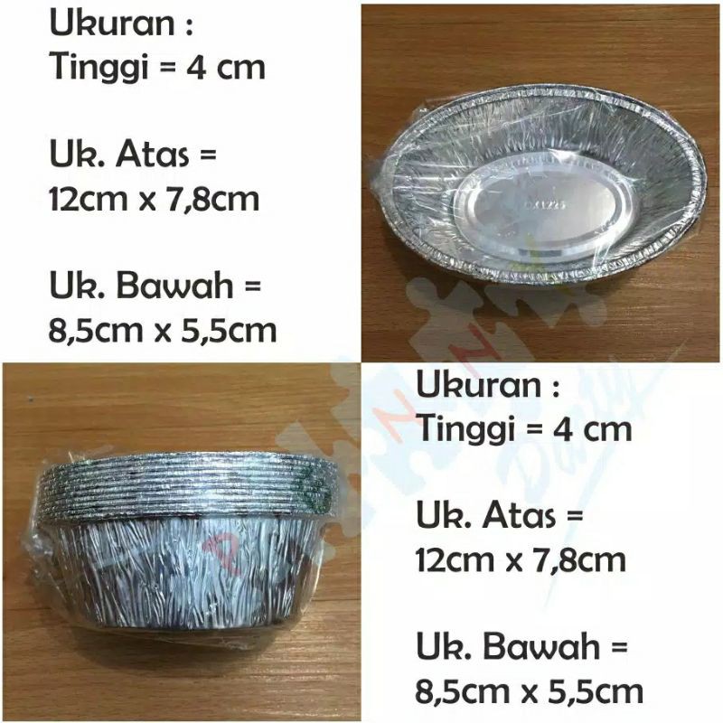 Aluminium Foil oval