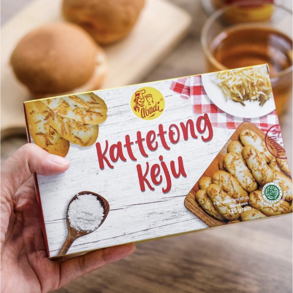 

Kattetong Keju 125gram / box Abadi Kue Kering Enak Renyah Camilan Lagendaris Sajian Terbaik Bangung
