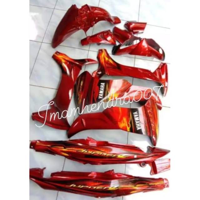 Body halus jupiter z burhan merah+striping