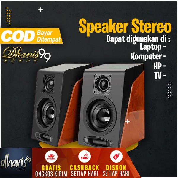 Stereo Speaker AUX 2.0 Channel Spiker First Eye 950 HiFi Desktop Multimedia Speker Sound System