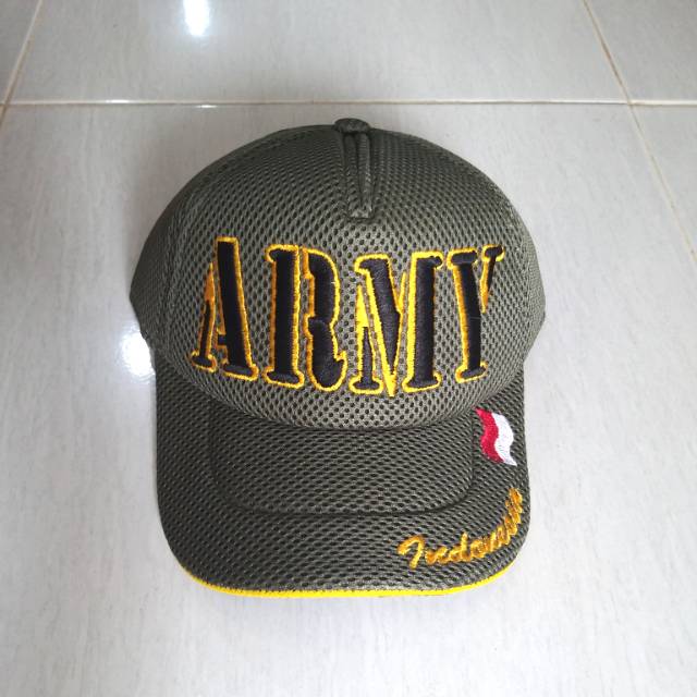 TOPI ARMY - HIJAU