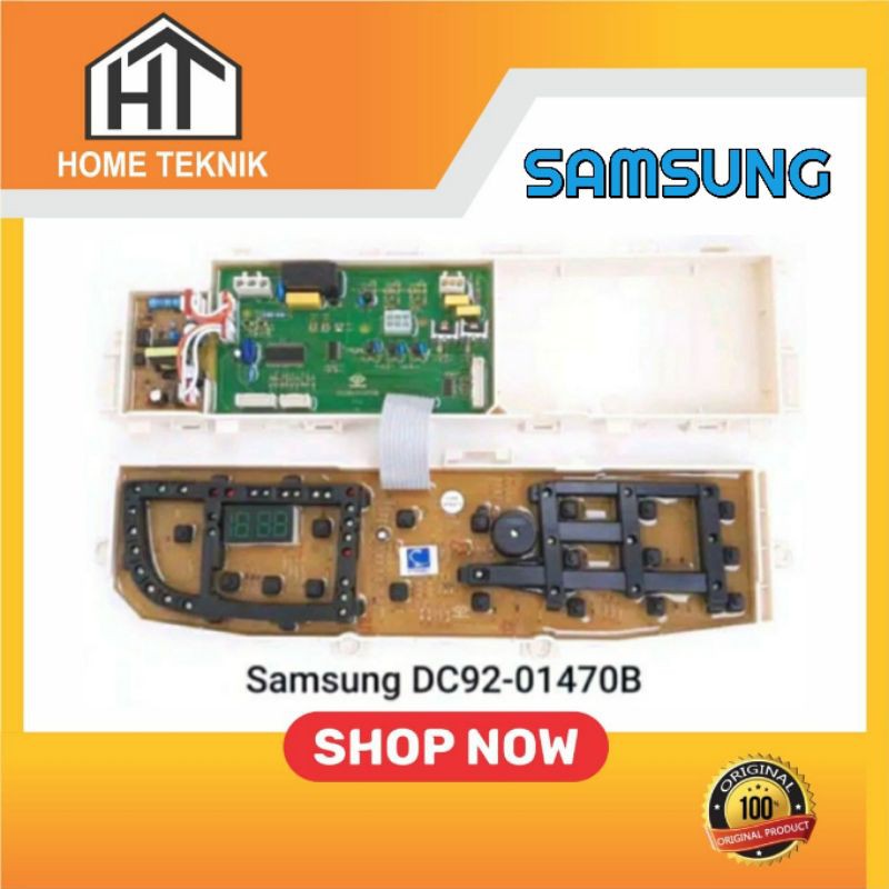 Modul pcb mesin cuci samsung WA95F5 WA11F5S7 original program part DC92-01470B