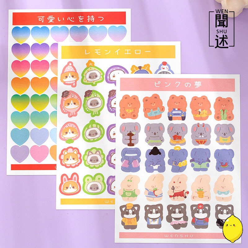 

Stiker Aestethic Moeduo Monogatari Diary Deco Stickers