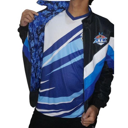 Jaket XTC Original Label Pusat Hitam BB Bolak Balik Loreng Army