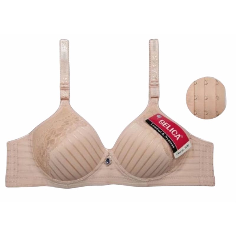 Selica - Bra Tanpa Kawat Katun Cup Besar BH 51013