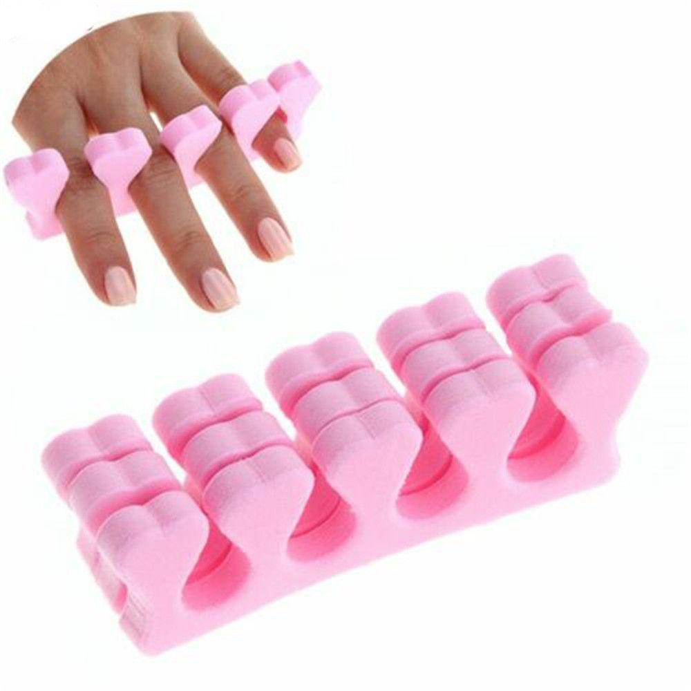 R-FLOWER 50pcs Warna Acak Pemisah Jari Jari Kaki Kecantikan Pedicure Manicure Sponge Foam